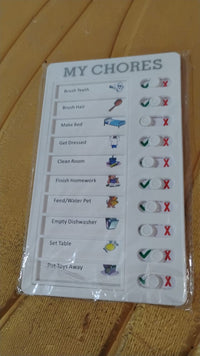 Portable Chores Note Board (20×12 cm, Mix Color)