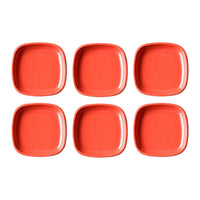 Durable microwave-safe square quarter plates, set of 6.