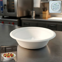 Vegnar 240 ml Compostable Bagasse Bowl (10 Pc)