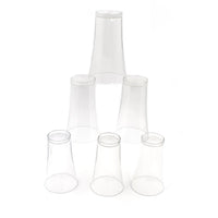 Drinking glass set of 6 transparent