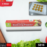 Non-Stick Parchment Paper – Easy Cleanup for Baking & Cooking (5 Mtr)