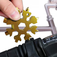 18-in-1 Snowflake Multi-Tool – Portable Bottle Opener, Screwdriver & Wrench