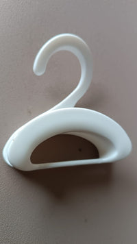 Compact Dual-Slot Multi-Purpose Plastic Hook Hanger (1 Pc)