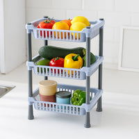 3-Layer Multipurpose Kitchen Storage Basket Rack