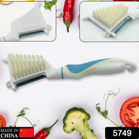 Multipurpose Peeler Brush – Stainless Steel Peeler with Cleaning Brush (1 Pc)