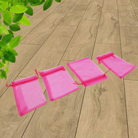 Organza Drawstring Gift Bags – Small Mesh Pouches for Weddings (50 Pcs)