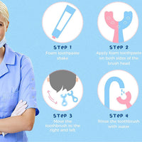 Manual whitening toothbrush