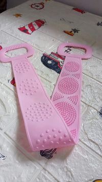 Eco-Friendly Silicone Shower Brush & Back Scrubber Towel