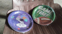 Round Plates Disposable Paper Plates Happy Birthday, Gift (10 Pcs Set / Mix Design)