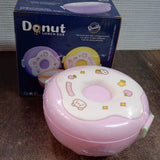 Cute Donut Shape Insulated Lunch Box | 3 Compartment | Mix Color