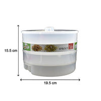 Durable sprout maker for home use, ideal for blending drinks and making sprouts.