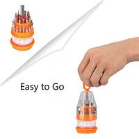 Magnetic driver with 30 screwdriver bits