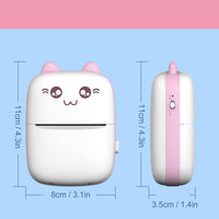 Pocket Mini Bluetooth Thermal Printer Wireless Smart Printer for Photos (Includes 1 Roll Paper)