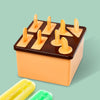 Plastic Kulfi Mold, Kulfi Molds 8 pcs Tray Ice Cream Mold (Brown Box)
