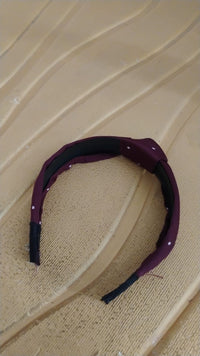 Women's Polka Dot Fabric Knot Hairband – Stylish & Comfortable (1 Pc)