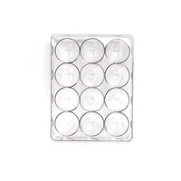 Egg storage box with 12 cavities