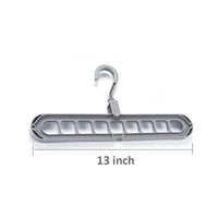 9-Hole Plastic Hanger Hook for Wardrobe Clothes Organization & Indoor Storage