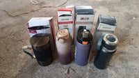 Stainless Steel Water Bottles Approx 600ML (Mix Design & Color / 1 Pc)