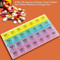 Weekly Pill Case 28-Slot Medicine Organizer