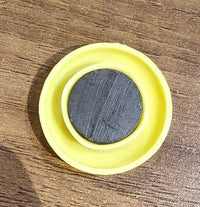 Yellow Board Magnets Circular Plastic Buttons (1 Pc)