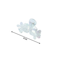 Elegant Transparent Floral Hair Claw Clip (1 Pc)