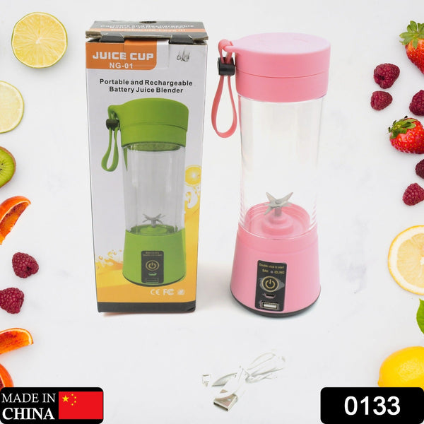 Portable USB Electric Juicer – 6-Blades Protein Shaker Blender Cup (380 ML) view 2