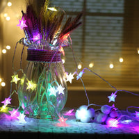 28 LED / Star 3.9 Meter Star Shape Led Light Battery Operated with Flashing Modes for Home Decoration, Kids Room, Waterproof Diwali & Wedding LED Christmas Light Indoor and Outdoor Light ,Festival Decoration (Multicolor Battery Not Included 3.9Mtr)