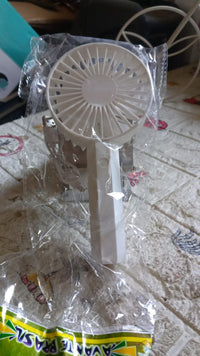 Mini Rechargeable Fan – Lightweight & Easy Carry (1 Pc | Battery Not Included)