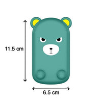 Side view of the cartoon mobile stand, showing its adjustability and foldability