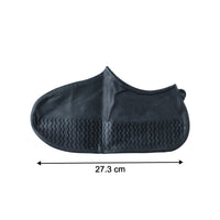Waterproof Silicone Shoe Cover Black Color (1 Pair, Medium Size)