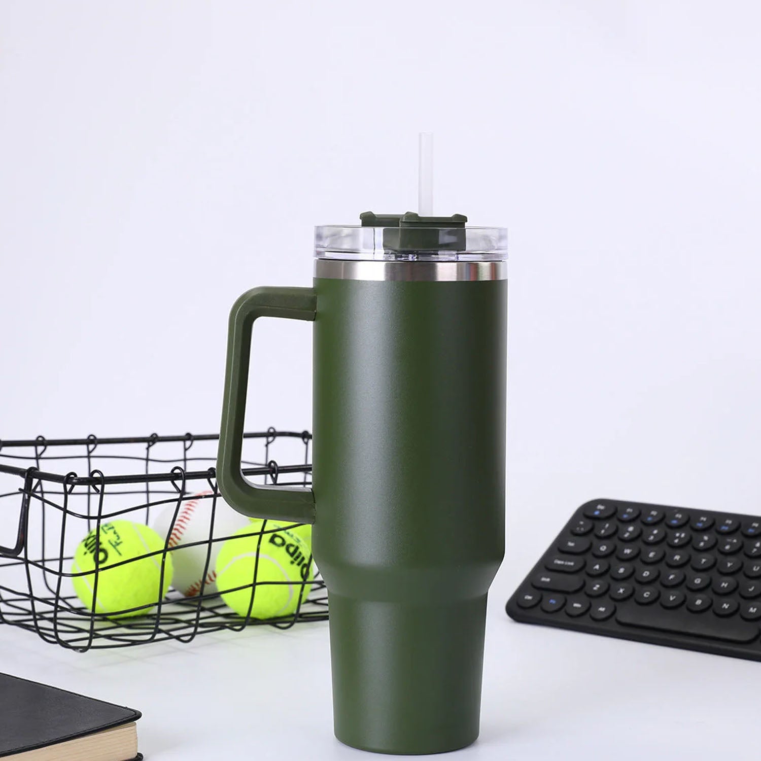 Extra Large Insulated Travel Mug, Tumbler (1200ML - 1 Pc / Mix Color)