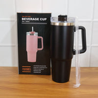 890 ML Large Capacity Insulated Travel Mug / Tumbler Black color (1 Pc)