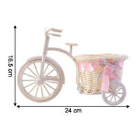 Decorative Bicycle Flower Pot with Basket (1 Pc)