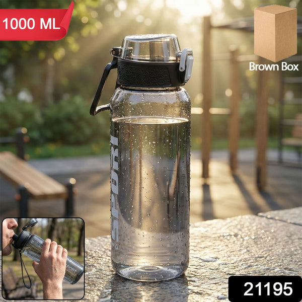 SealFlow 1000ml Sports Water Bottle | Leakproof Design HydraElite 1000ml Leakproof Water Bottle | 1 Pc view 2
