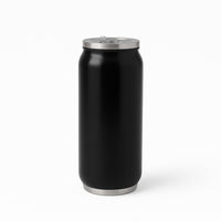 Stainless Steel Can-Shaped Vacuum Flask Built-In Straw 500ml Approx, Tumbler (1 Pc)