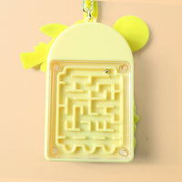 Cute Yellow Cartoon Character Calculator Keychain with Mini Digital Display (1 Pc)