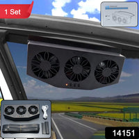 Triple Fan Plug & Play Car Exhaust Ventilation System (1 Set)