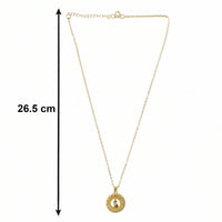 Stylish Fancy Golden Necklace with Intricate Design (1 Pc)