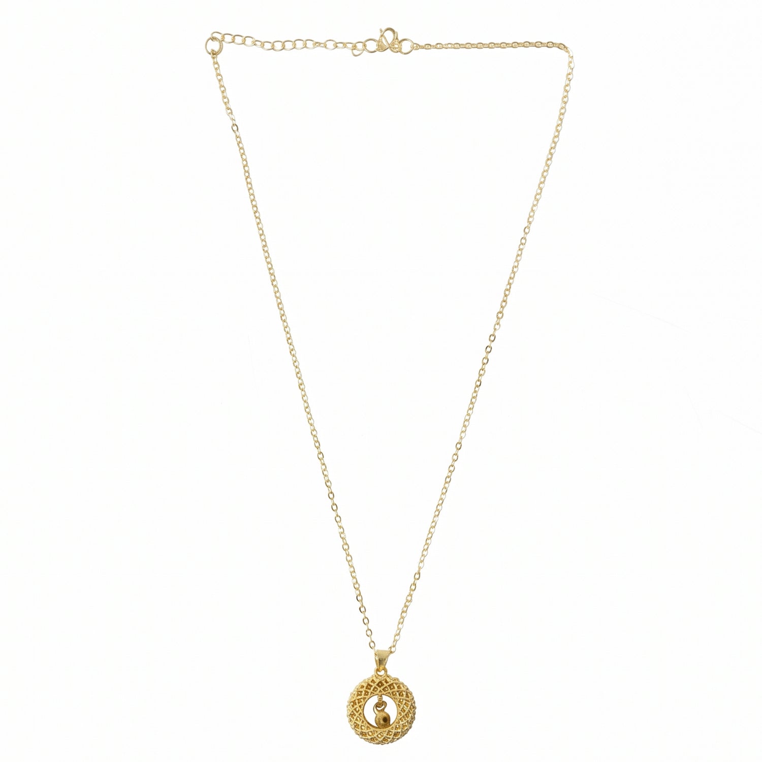 Stylish Fancy Golden Necklace with Intricate Design (1 Pc)