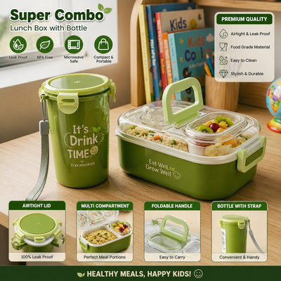 DailyBento Leakproof Lunch Combo Set | Multi-Functional | 1 Set