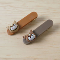 Cute Cartoon Animal Face Decorative Hair Clips (4 Pc)