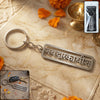 dwarkadhish engraved metal keychain