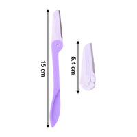 Eyebrow facial hair razor with 3 Replaceable Blades
