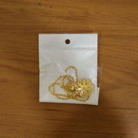 Trendy floral jewelry necklace