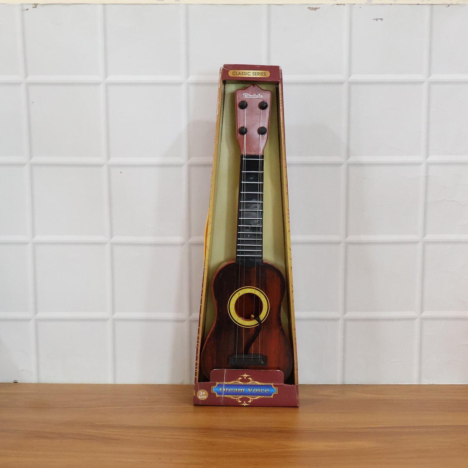 Classic Wooden Ukulele guitar for Kids & Beginners (1 Pc)