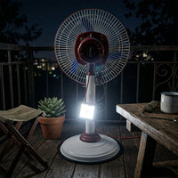 electric standing fan with led light feature