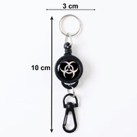 Safety Anti-Lost Retractable Keychain with Durable Reel Clip (1 Pc / Big)