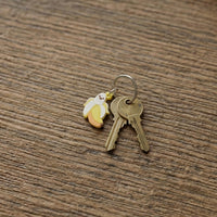 Cute Cartoon Banana Bag Charm Keychain Set (10 Pc)