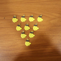 Cute Banana Shape Bag Charm Keychain Set (10 Pc)