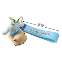 Cute Cartoon Dog Character Silicone Keychain (1 Pc)